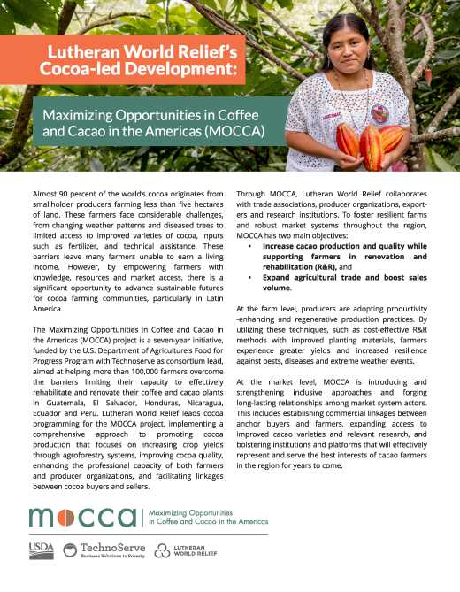 Cocoa-led Development: Maximizing Opportunities in Coffee and Cacao in the Americas (MOCCA)